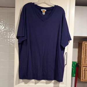 Only necessities Deep purple V-Neck T-Shirt size 1X 1:7